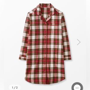 Hanna Andersson Festive Plaid Nightshirt
